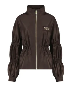 Dames vest bruin