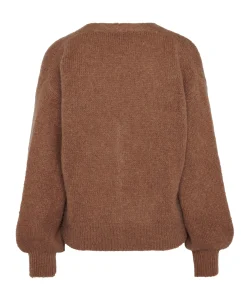 Dames vest bruin
