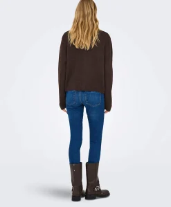 Dames vest bruin