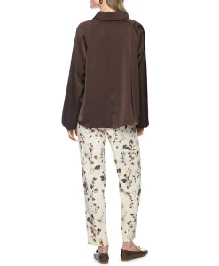 Dames vest bruin