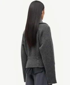 Dames vest grijs
