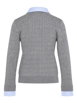 Dames vest grijs