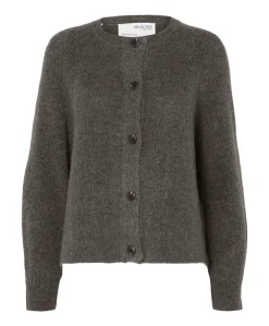 Dames vest grijs