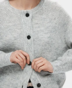 Dames vest grijs