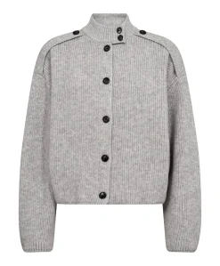 Dames vest grijs
