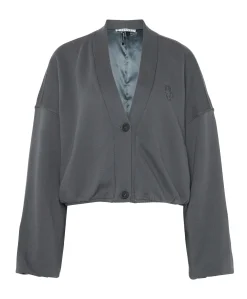 Dames vest grijs