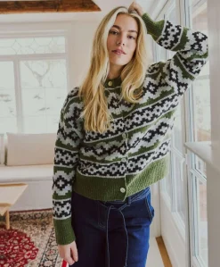 Dames vest groen