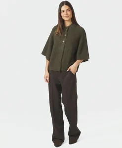 Dames vest groen