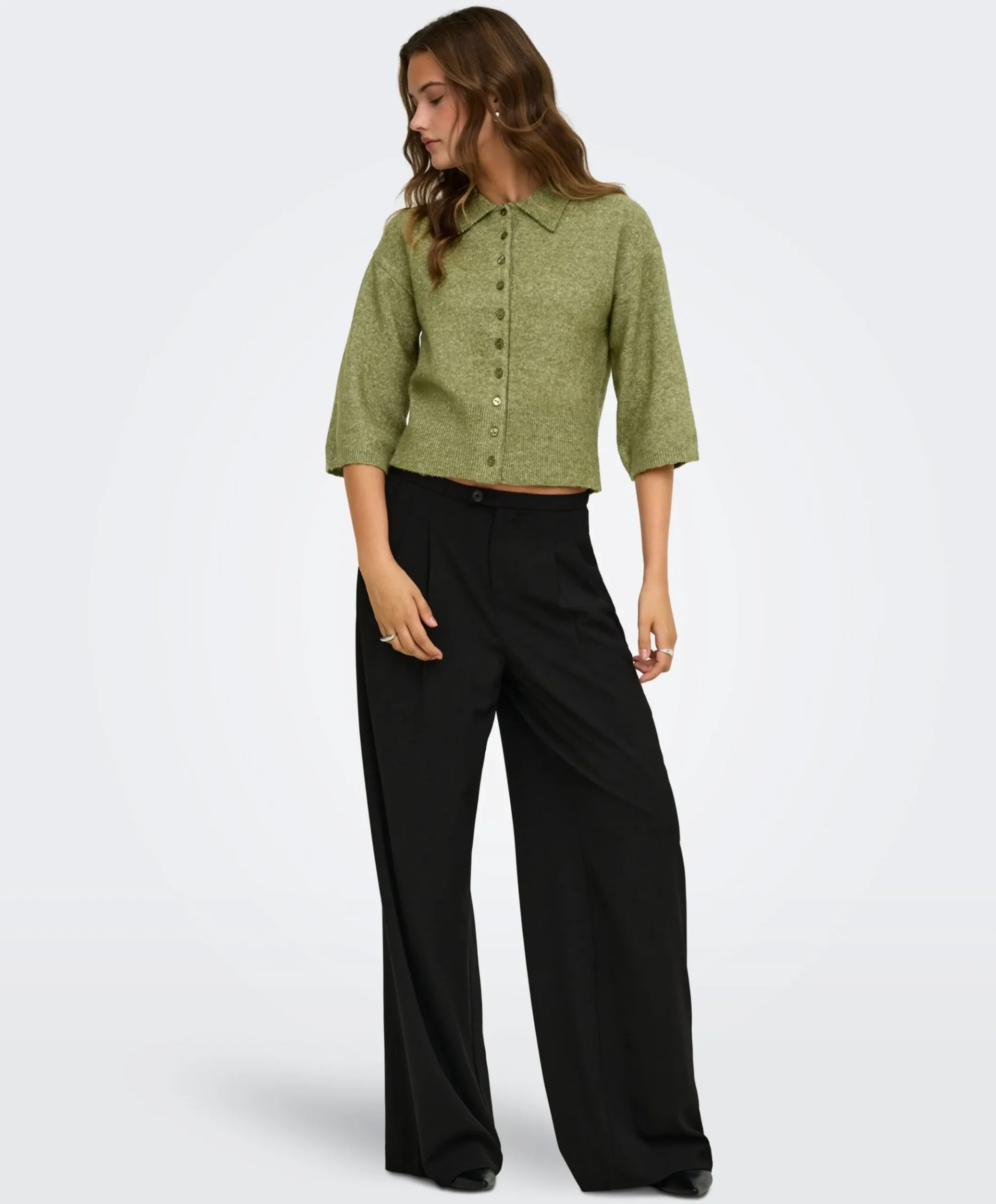 Dames vest groen
