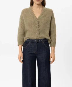 Dames vest groen