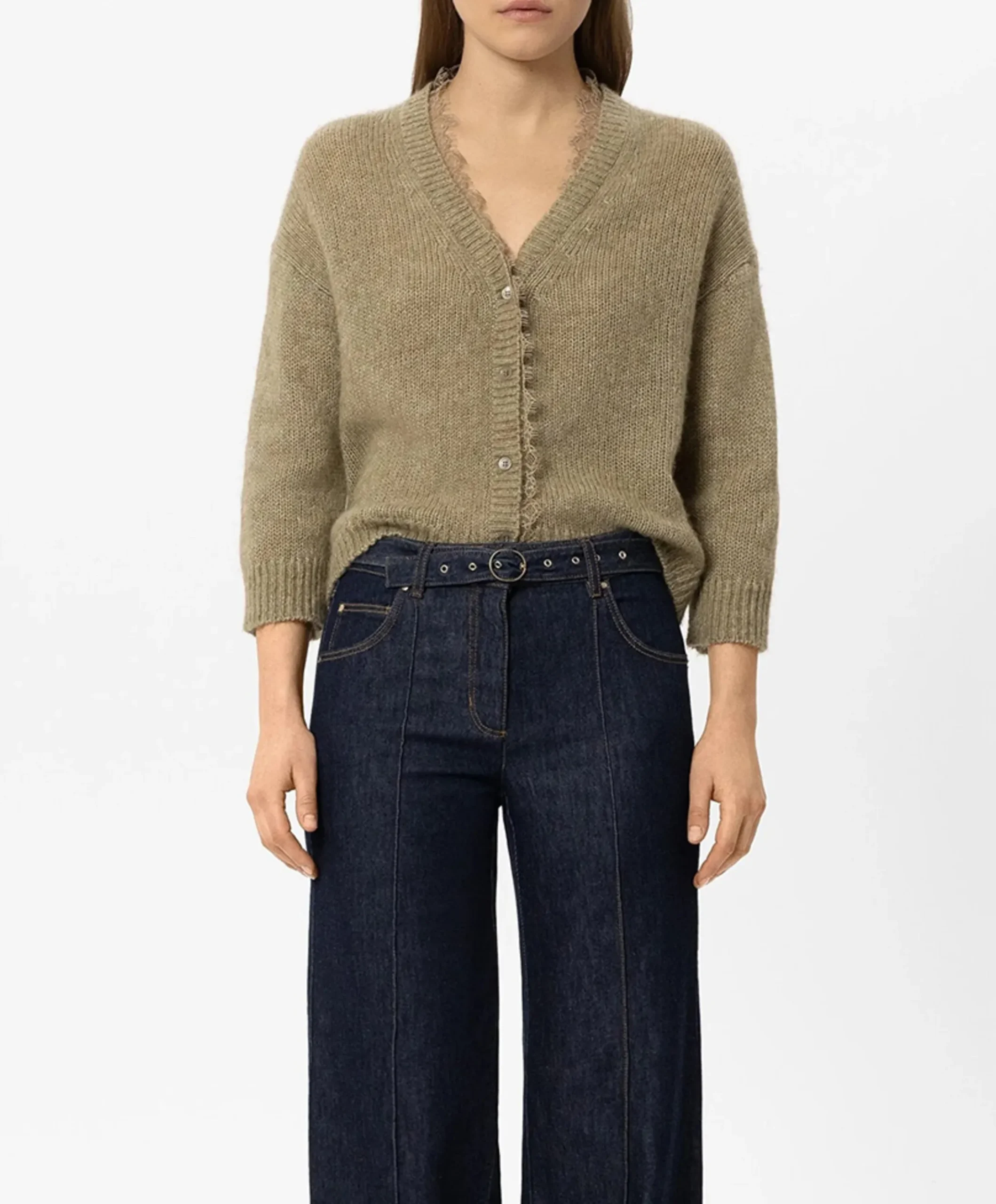 Dames vest groen