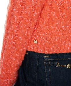 Dames vest oranje
