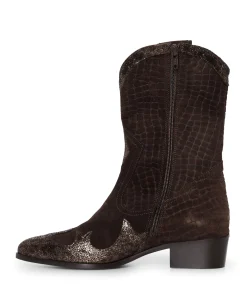 dames westernlaarzen beige