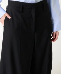 Dante Mid waist dames broek zwart