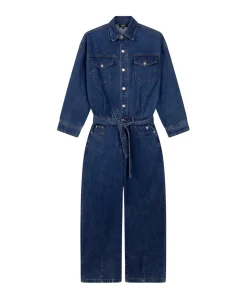 DENIM JUMPSUIT dames jumpsuit blauw
