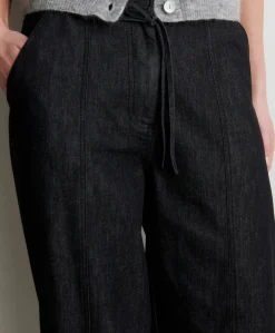 Dera Denim Cargo Trousers dames broek zwart