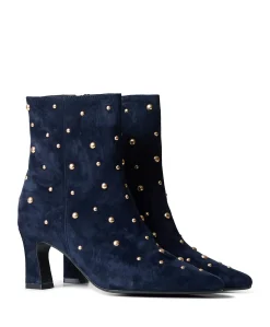 Desdemona dames enkellaarzen blauw