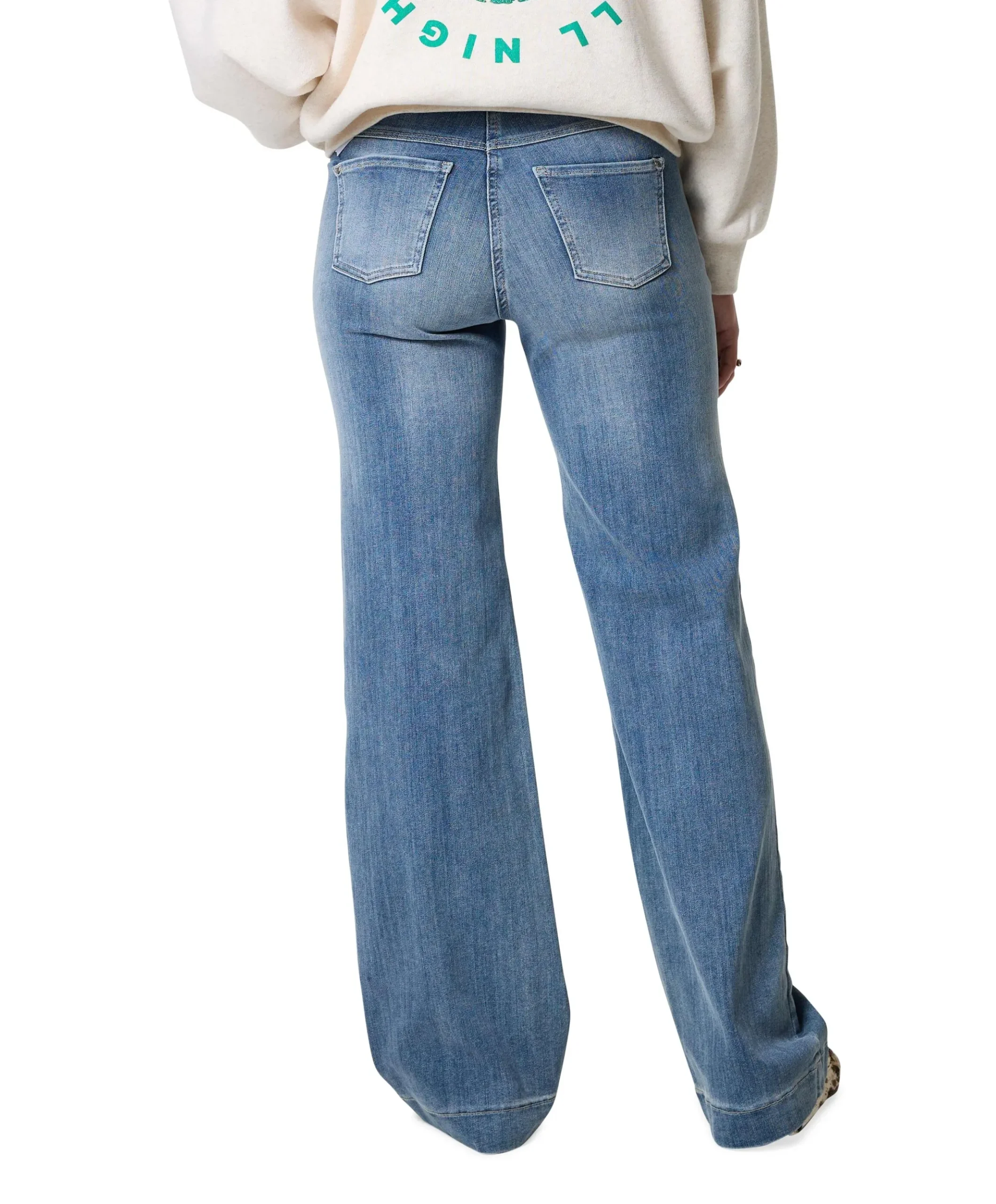 DREAM WIDE dames jeans blauw