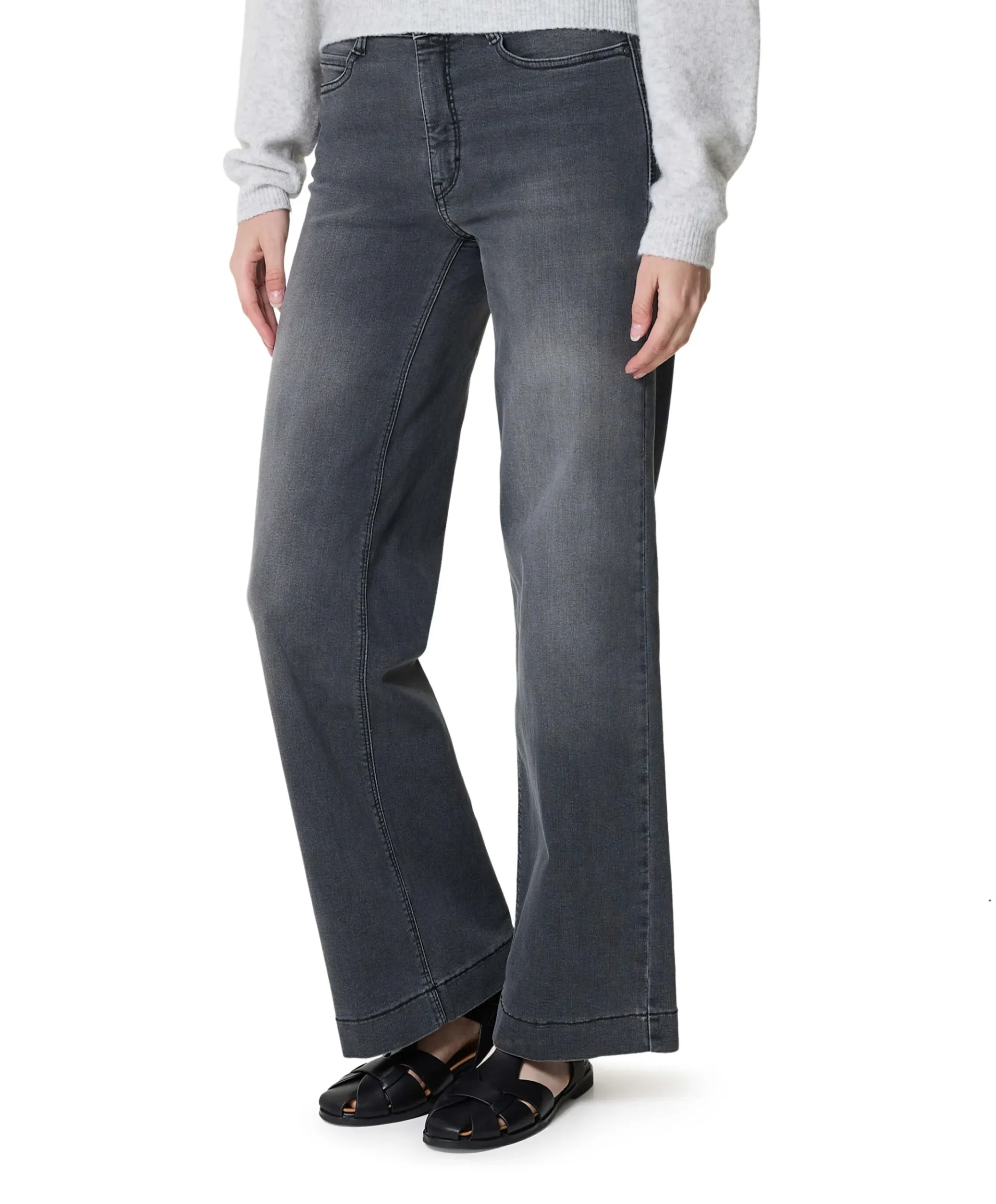 DREAM WIDE dames jeans grijs