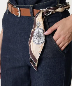 effen-recht dames jeans blauw