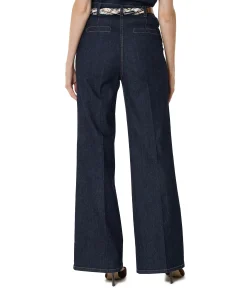 effen-recht dames jeans blauw