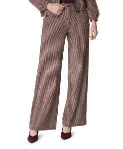 ELIEKE CHECK dames broek beige