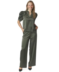 Emmett Heavy Sateen Pants dames broek groen