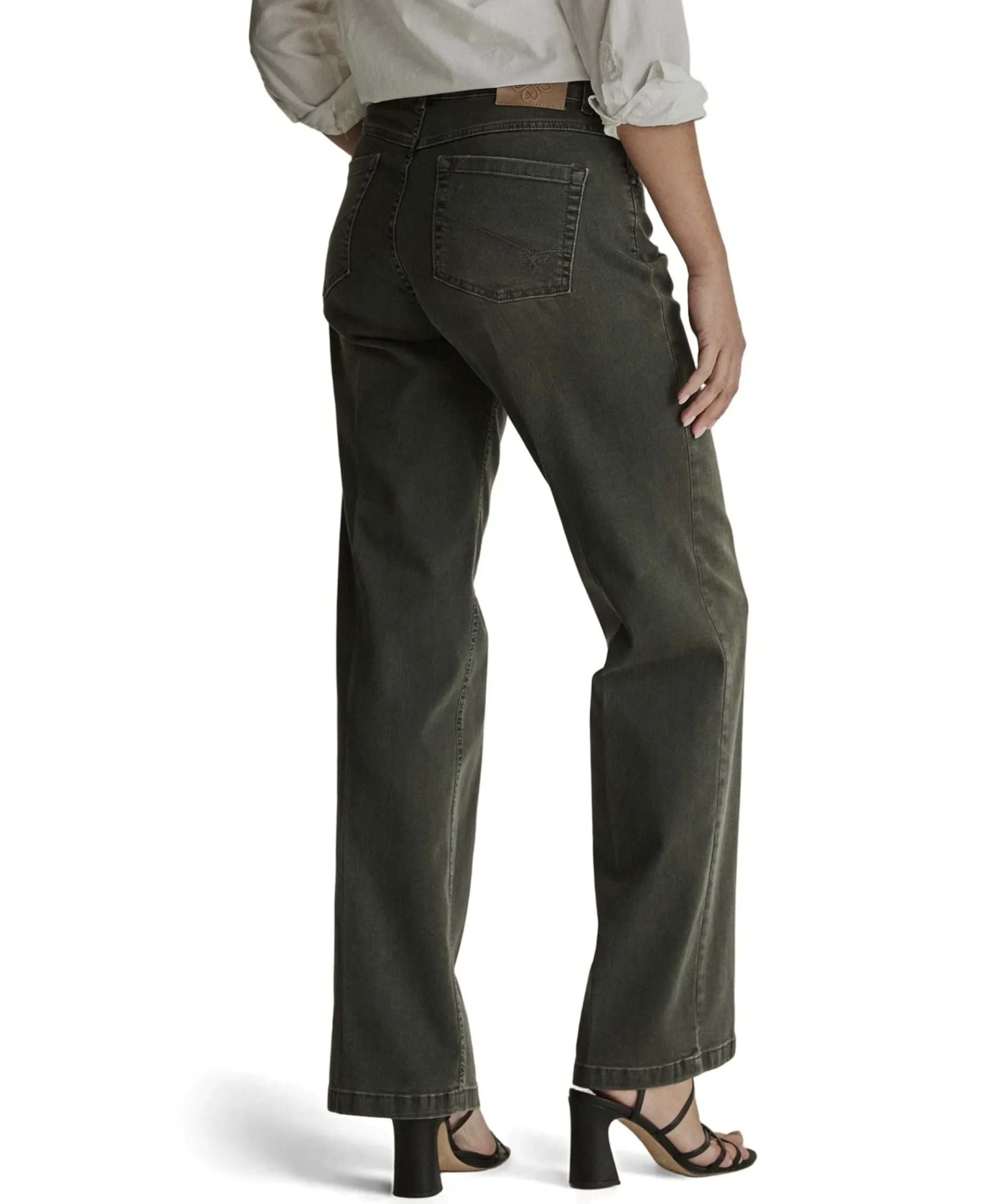 Eve dames jeans groen