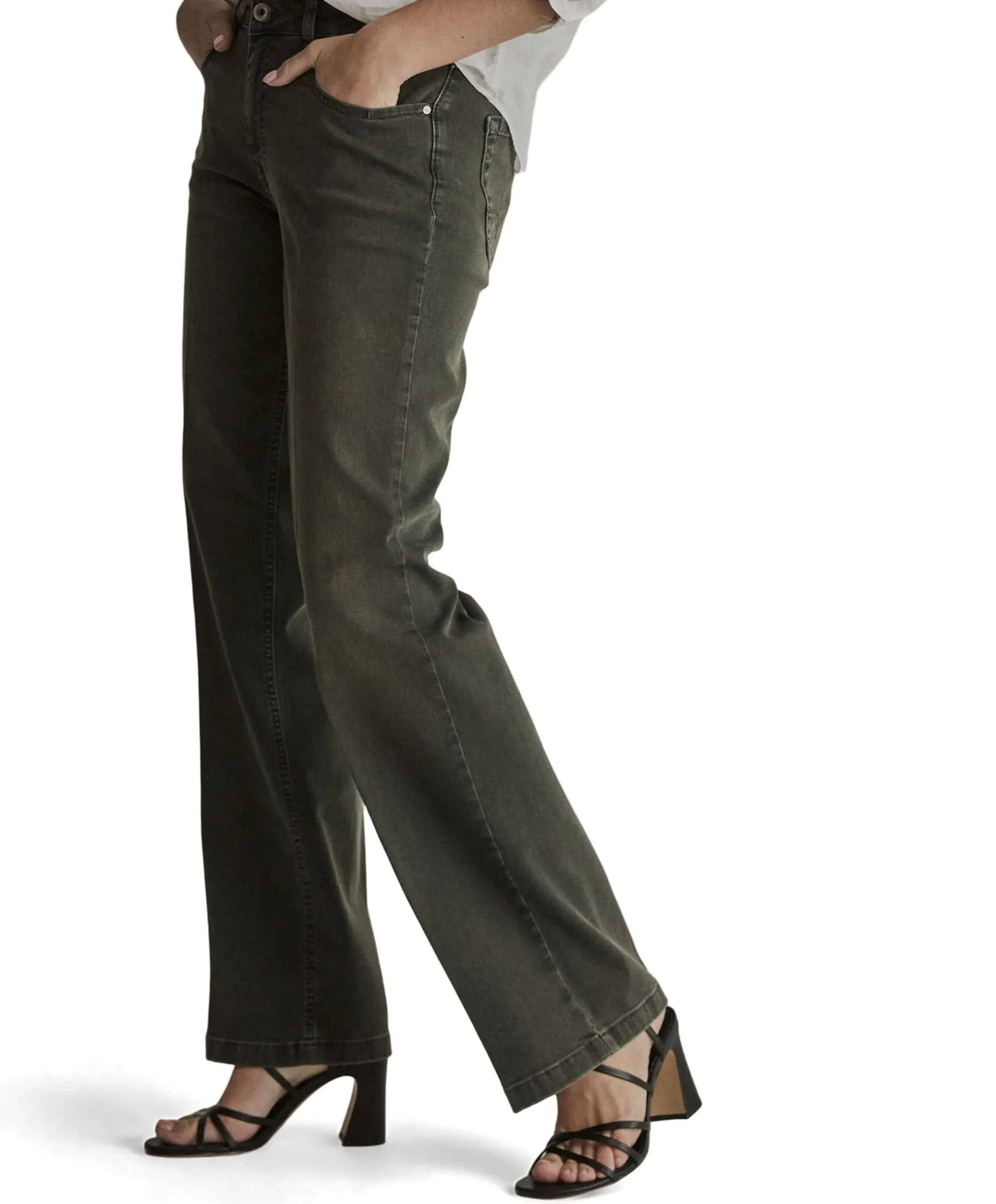 Eve dames jeans groen