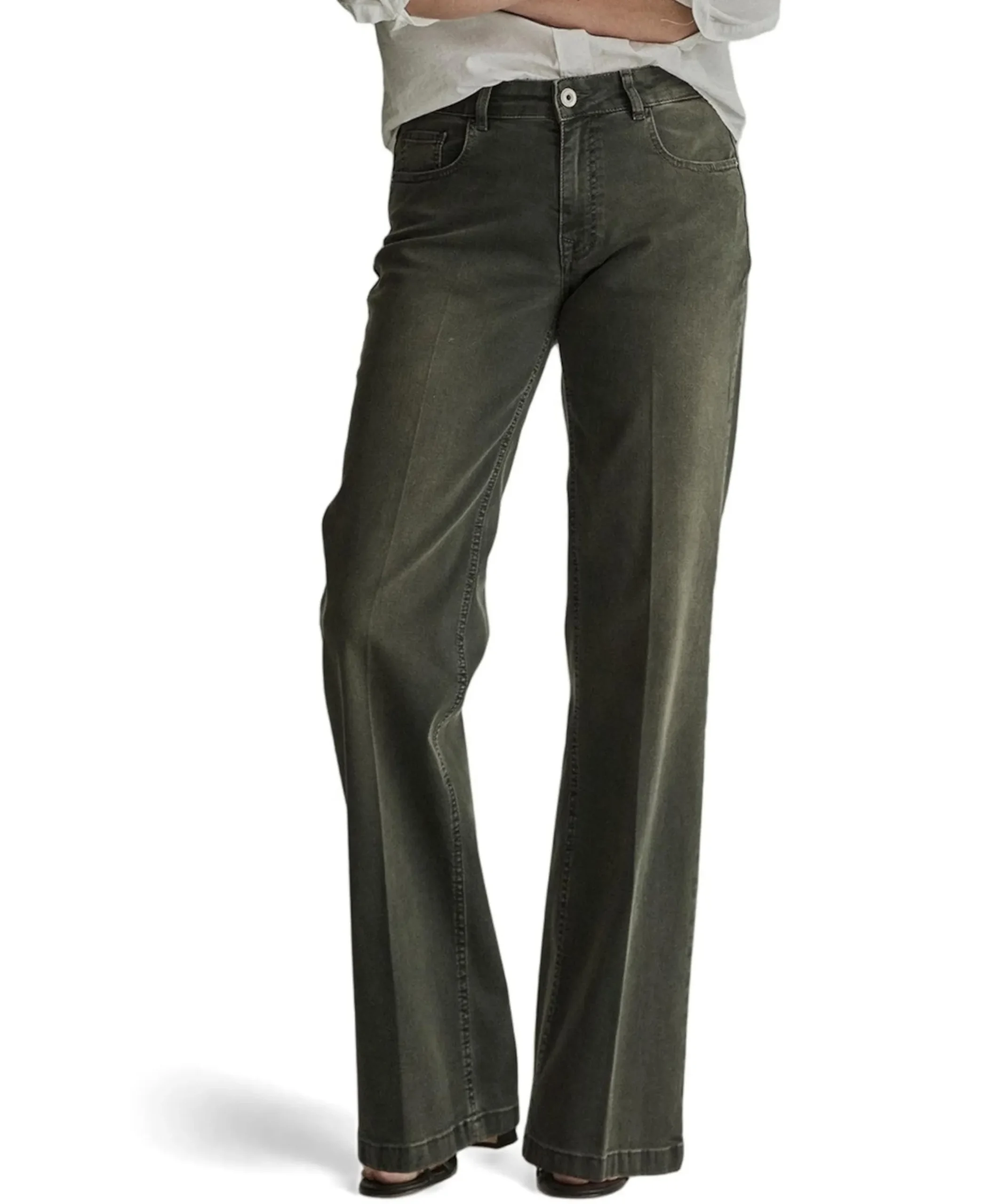 Eve dames jeans groen