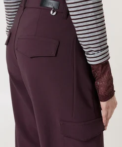 EVY CARGO dames broek bordeaux