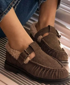 Fae Remi dames loafers bruin