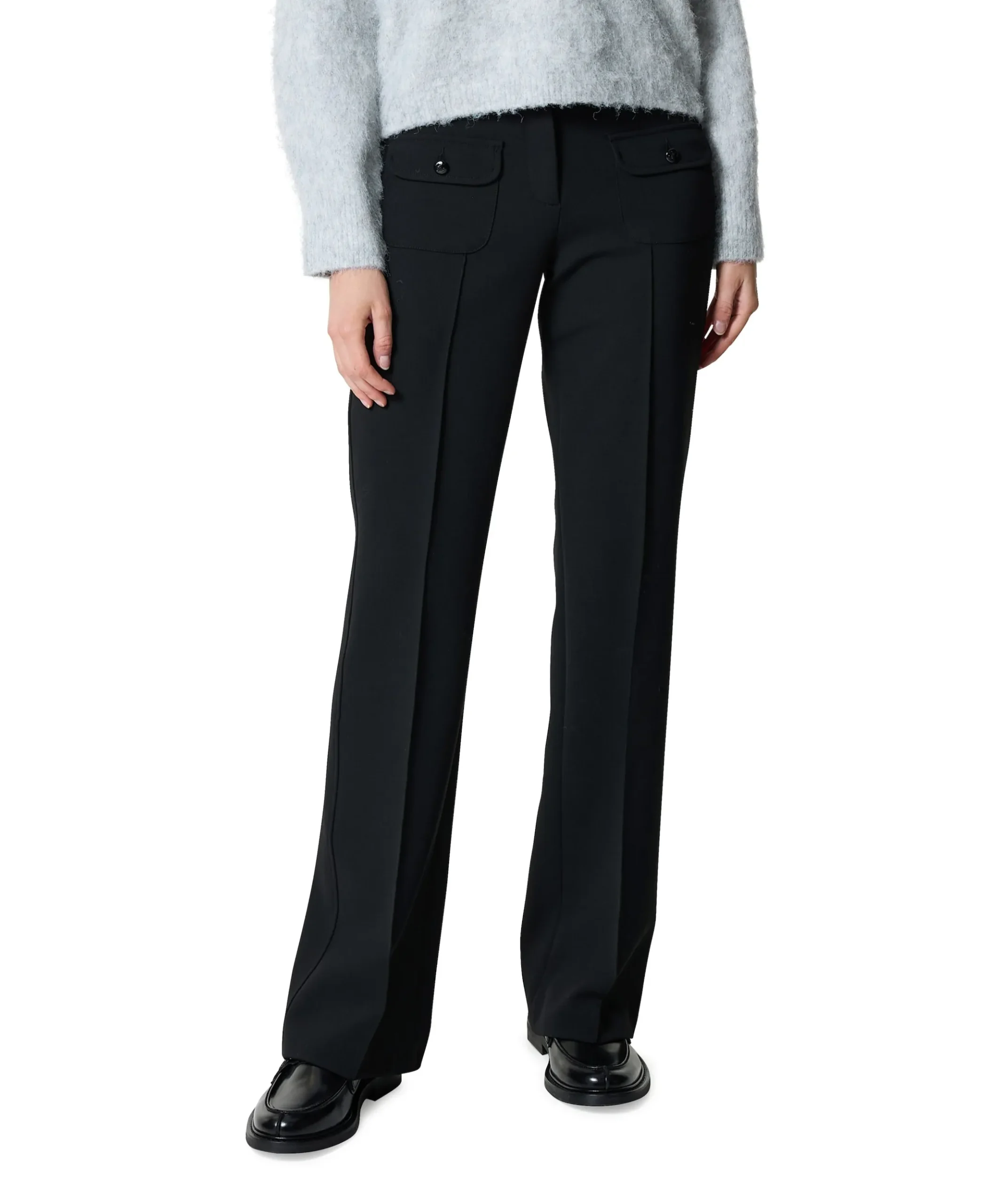 Farah pocket long dames broek zwart