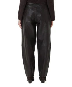 Fenne Leather dames broek bruin