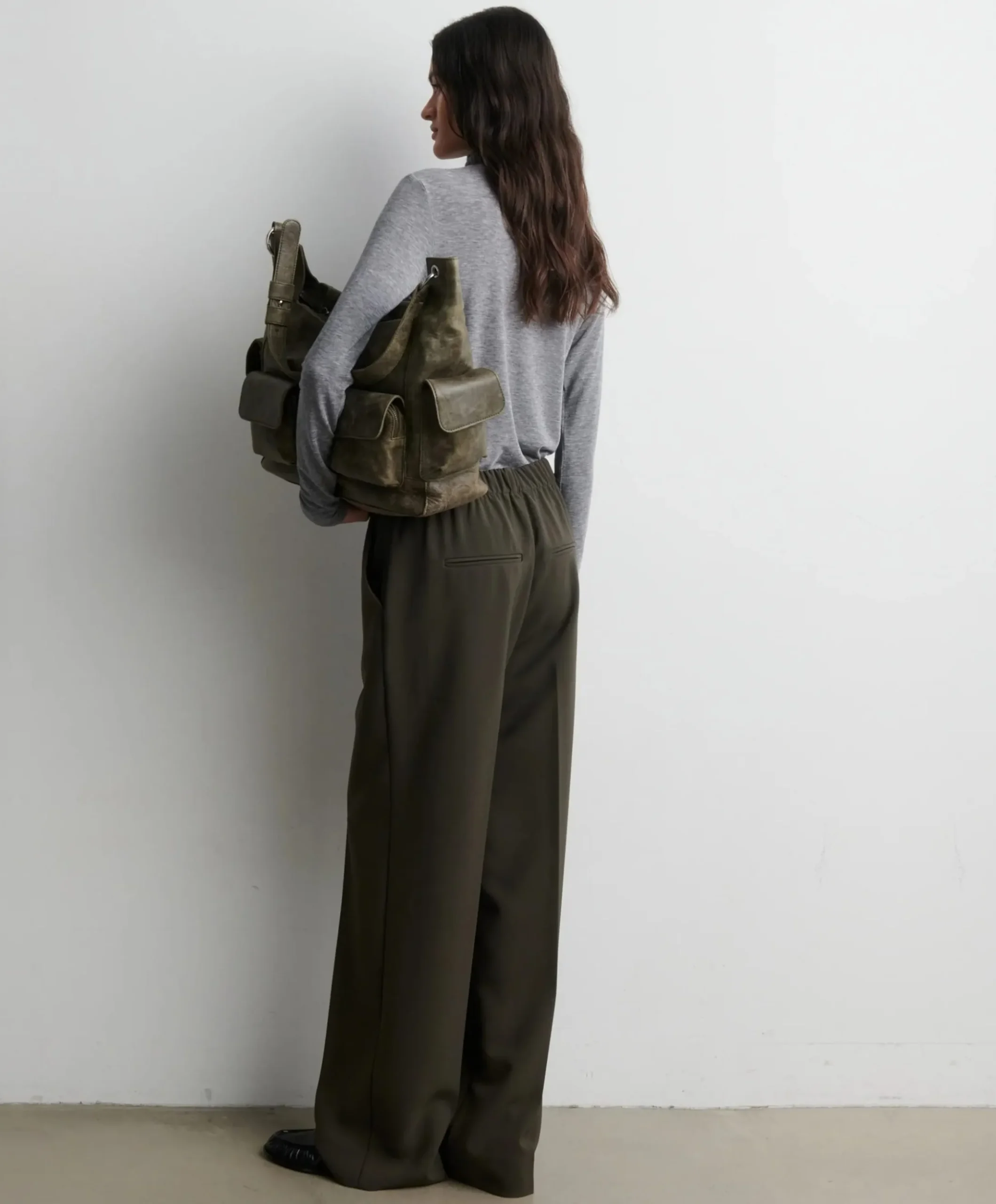 Fique Classic Trousers dames broek groen