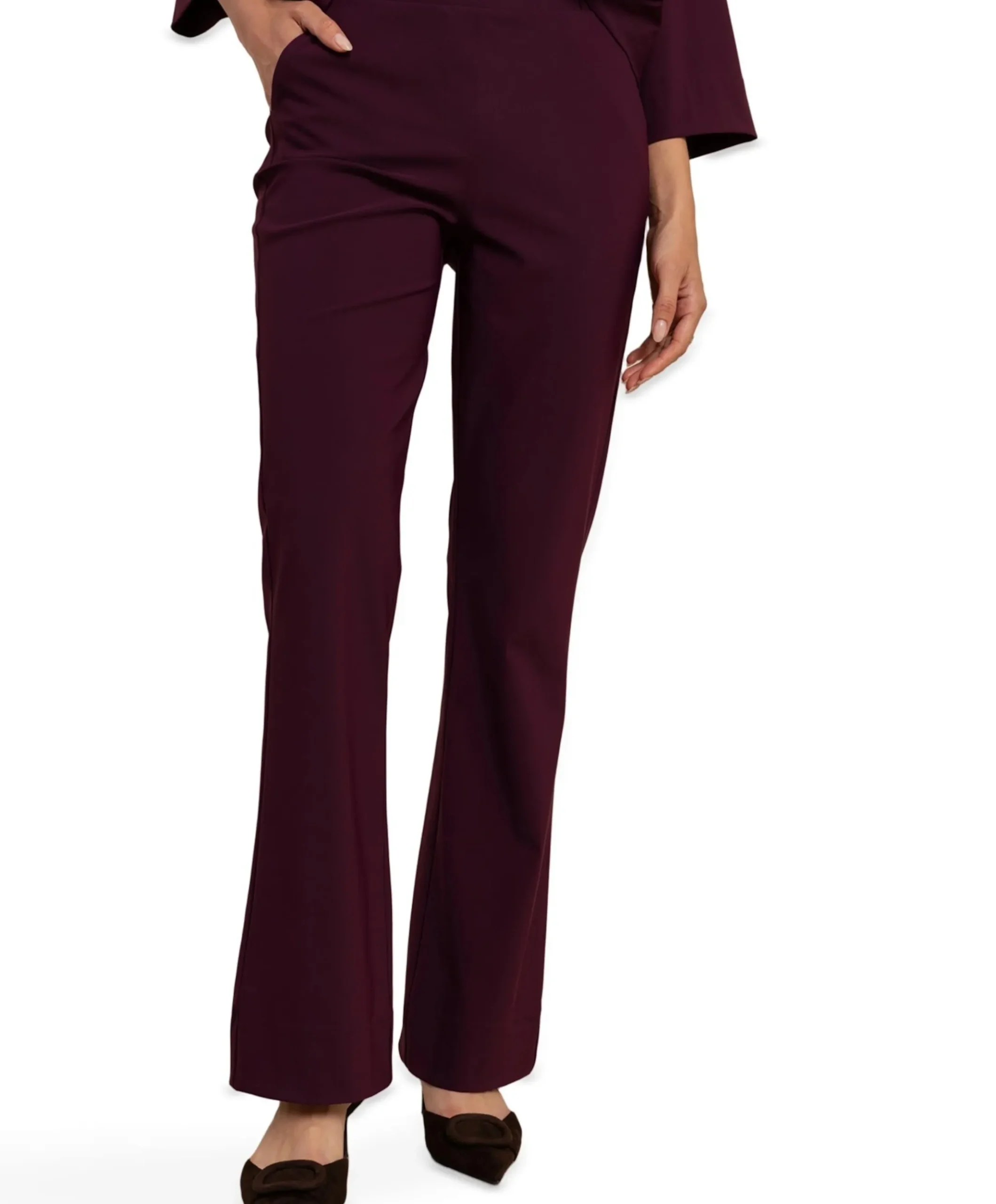 Flair bonded trousers dames broek paars