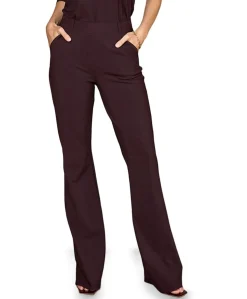 Flair LONG bonded trousers dames broek bruin