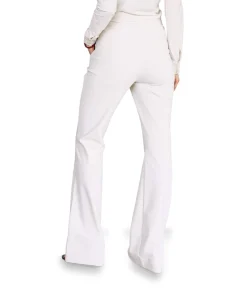 Flair LONG bonded trousers dames broek ecru