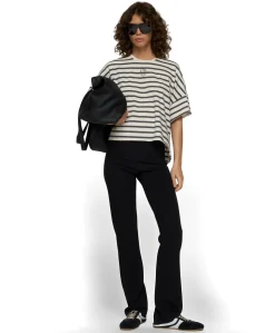 flare punto pants dames broek zwart