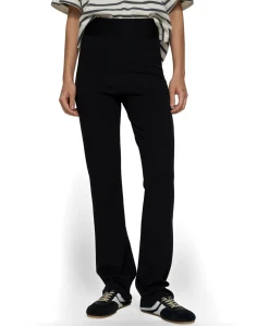 flare punto pants dames broek zwart