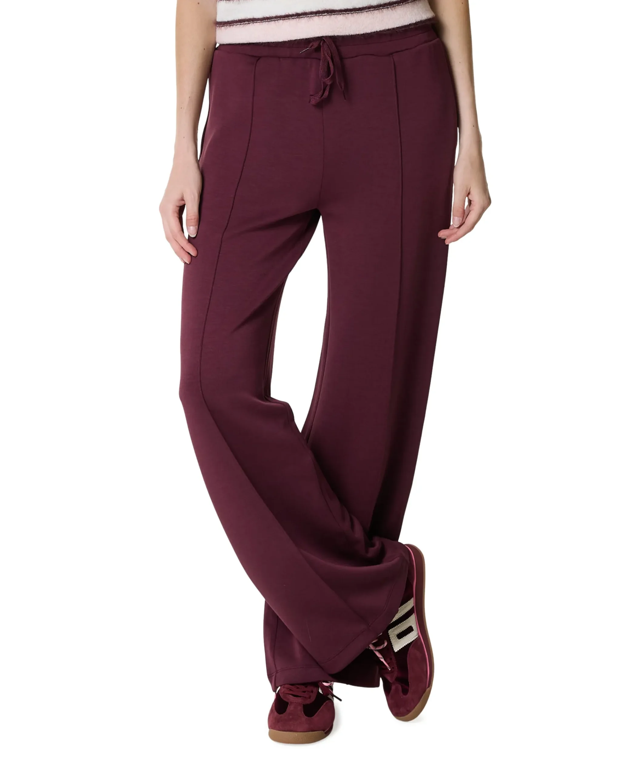 FQLUCINDA-PANTS dames broek bordeaux