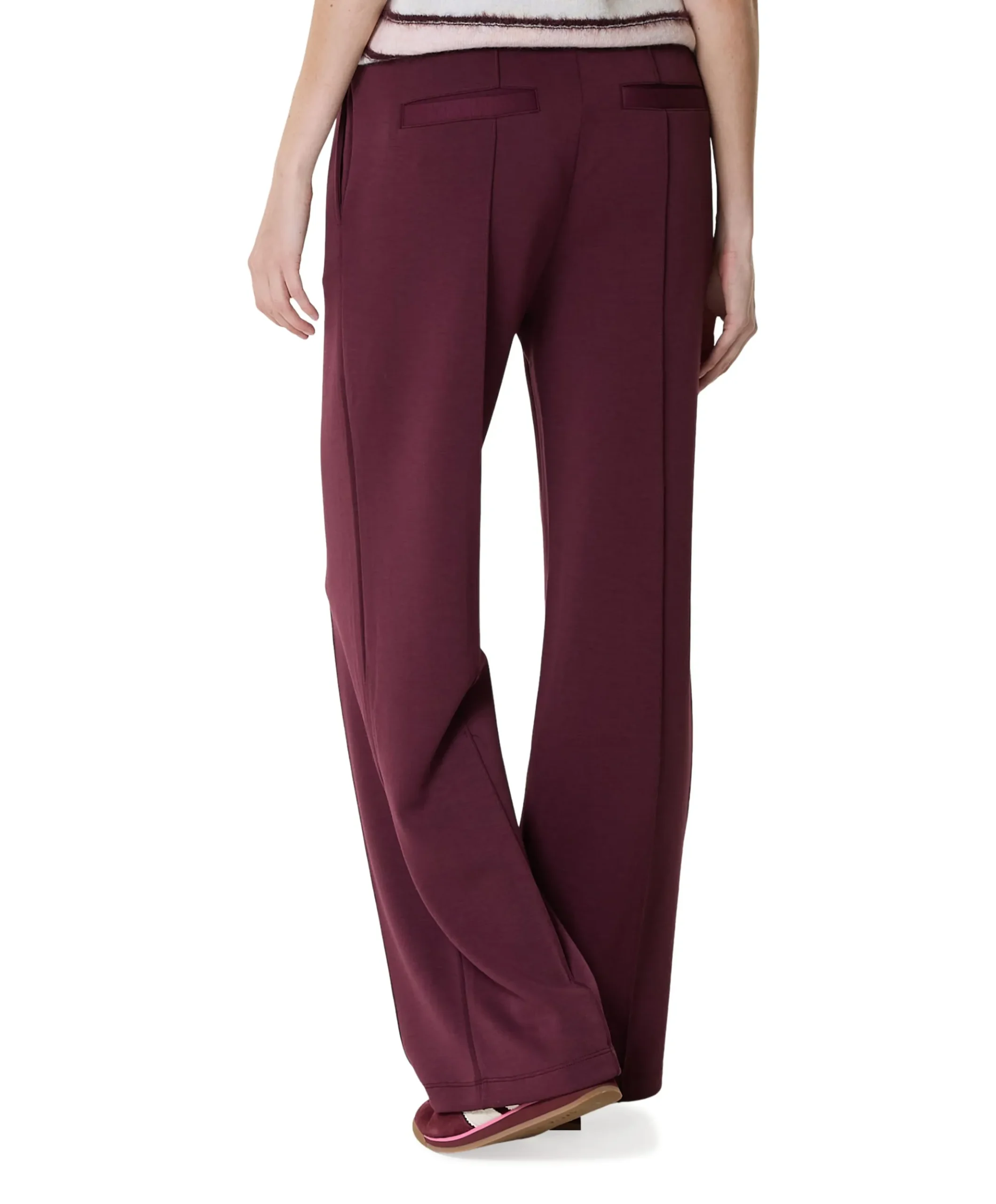 FQLUCINDA-PANTS dames broek bordeaux