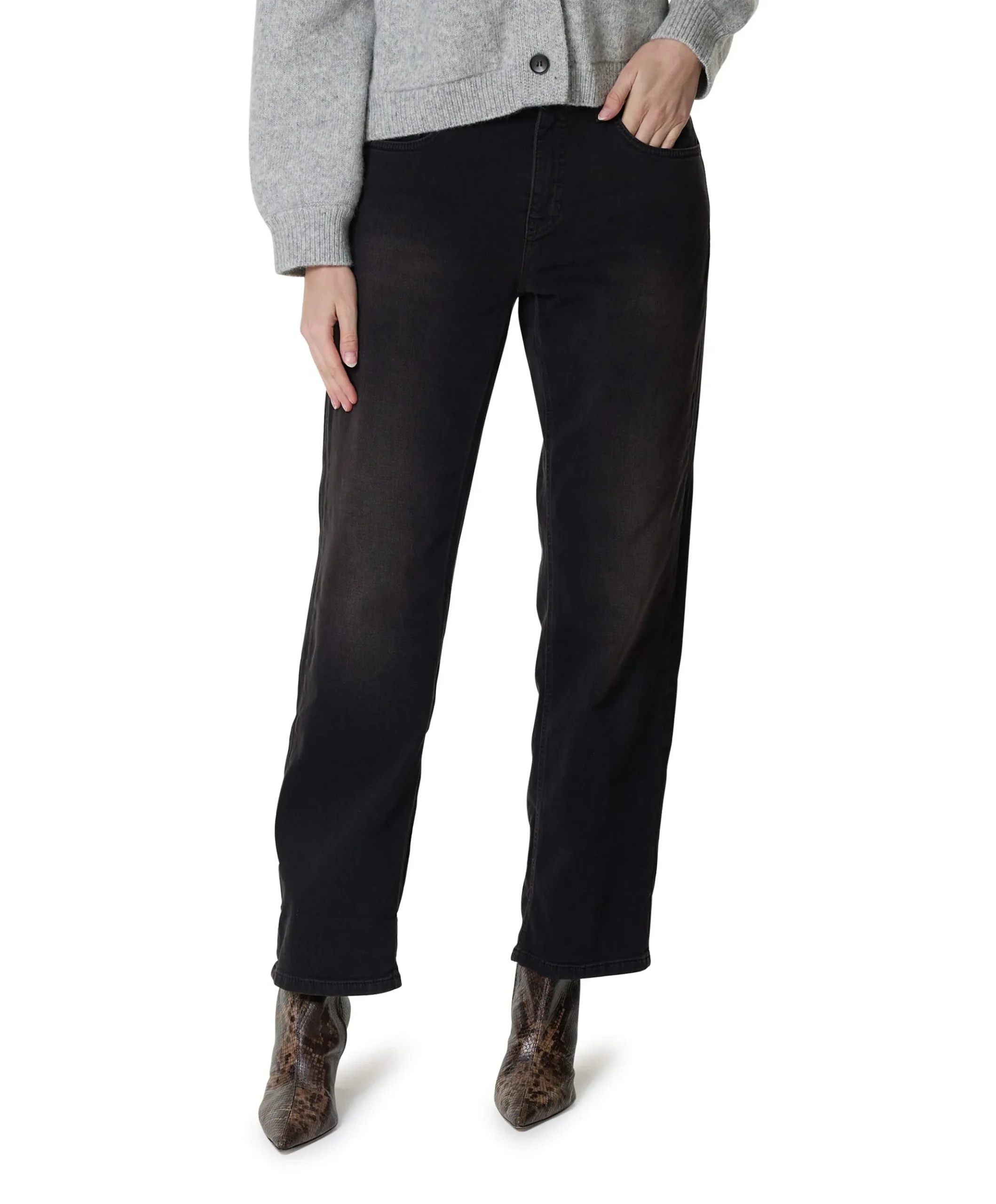 Gaia relaxed dames jeans bruin