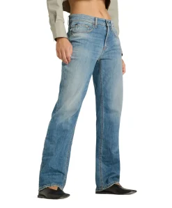 Gini long dames jeans blauw