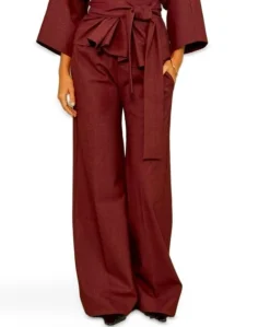 Honey Sof dames broek bordeaux