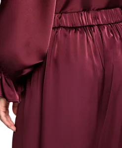 Hose dames broek bordeaux