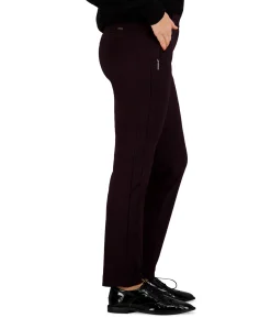 Hose Pull On Slim dames broek bordeaux