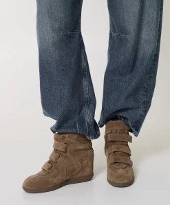 Isa dames enkellaarzen beige