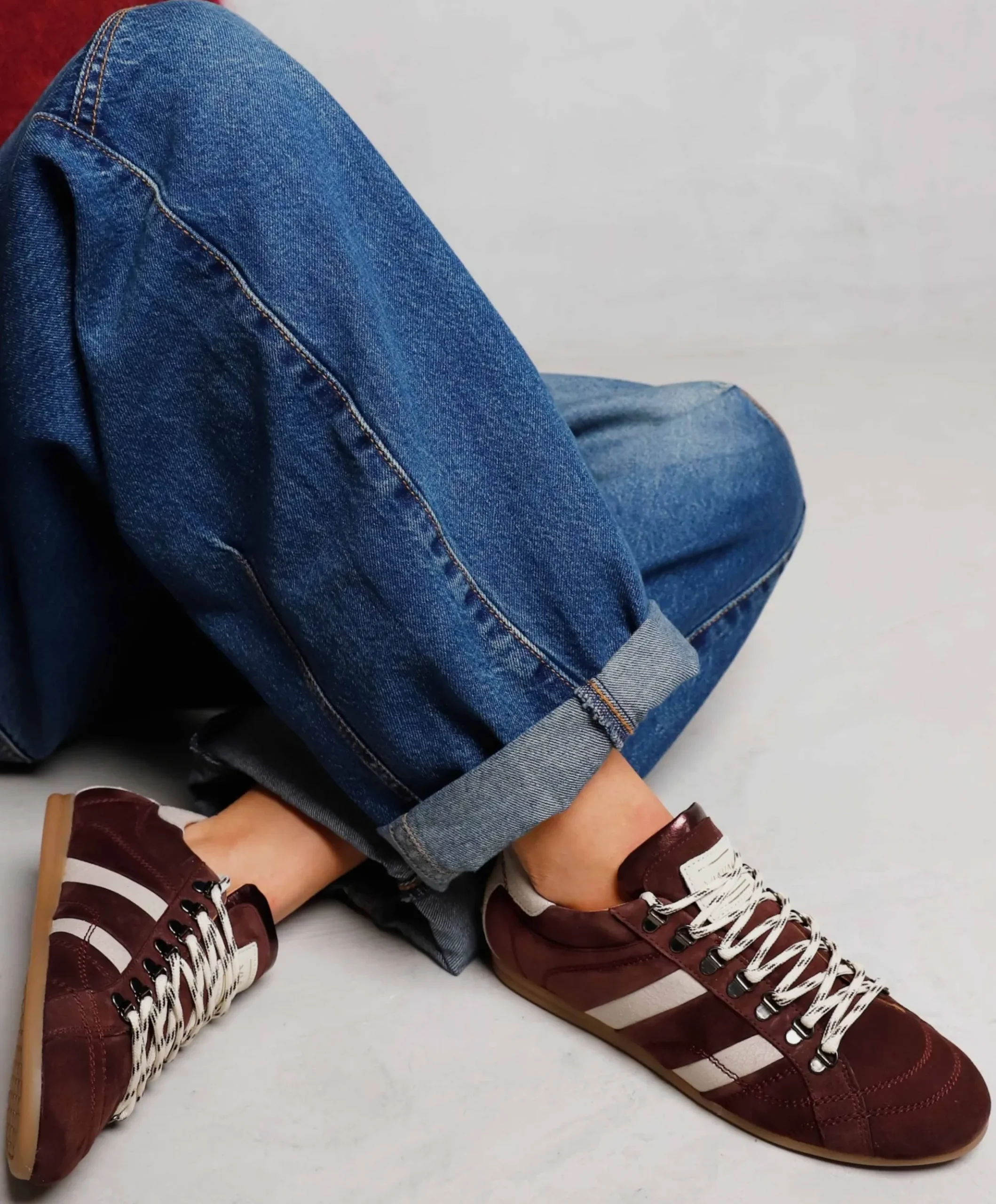 June Jackie dames sneakers bordeaux