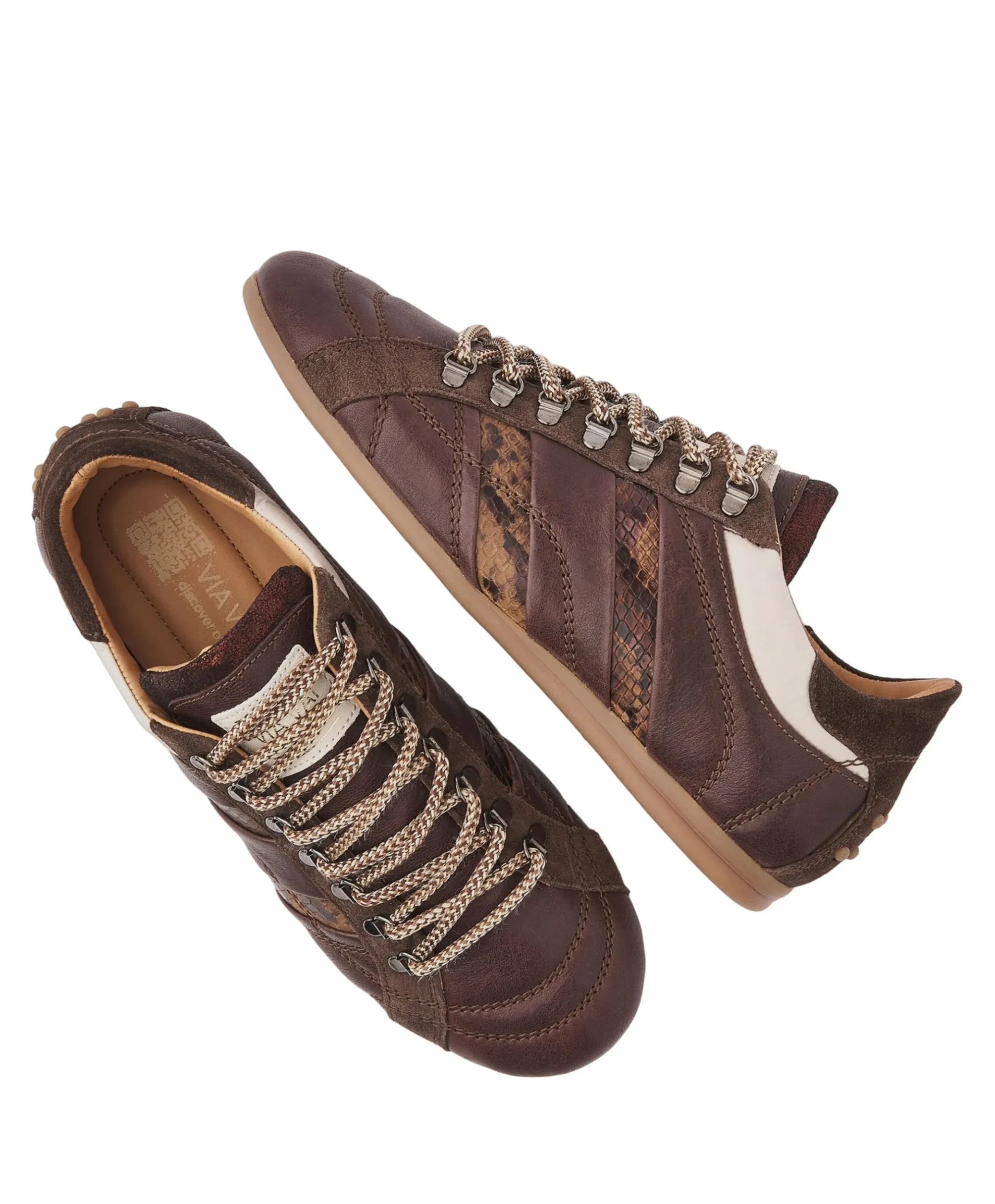 June Jackie dames sneakers bruin